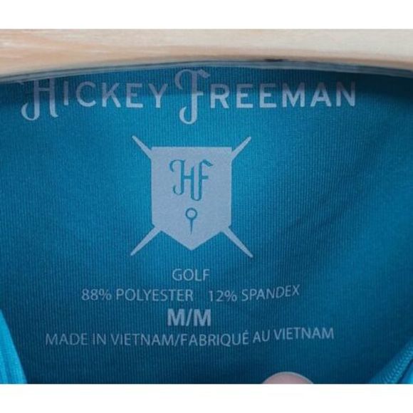 Hickey Freeman Aqua Golf Polo Shirt Men's Size XL Wicking UPF Ret $94 New - Picture 6 of 6